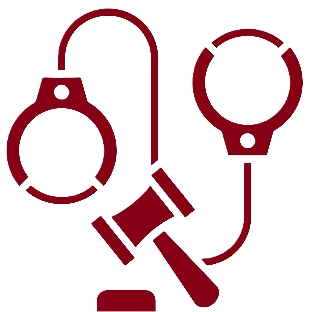 Esposas y mazo, representando el trabajo de Jorge Pérez Oliva, abogado penalista en España